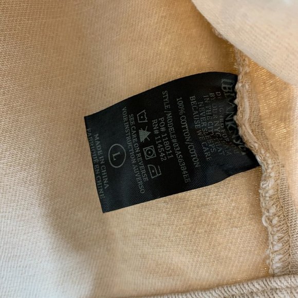 Blank NYC Denim Jacket Rose Dust Beige Button Down Crop - Picture 13 of 13